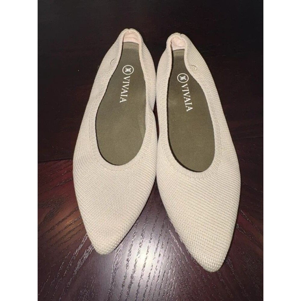 Vivaia Aria Pointed-toe Knit Ballet Flats Sz 41 - 10 US